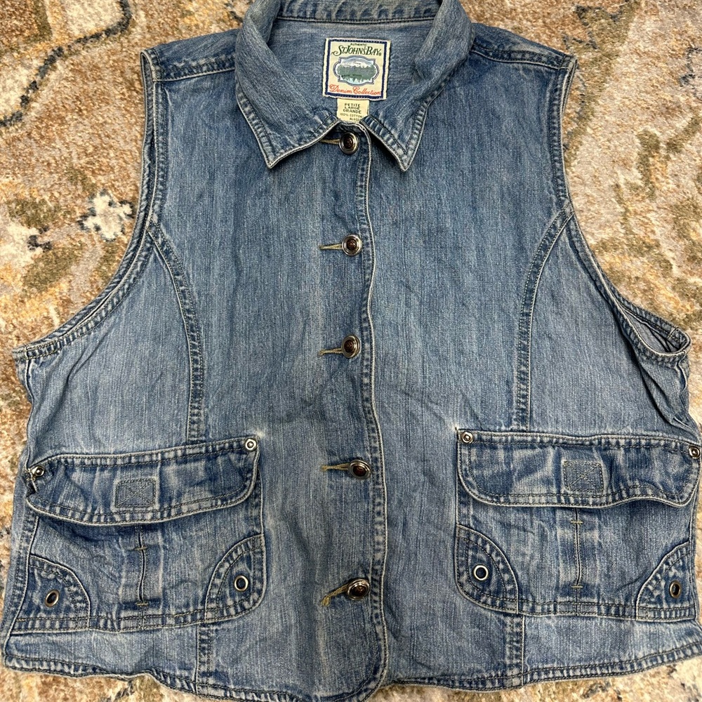Women denim vest